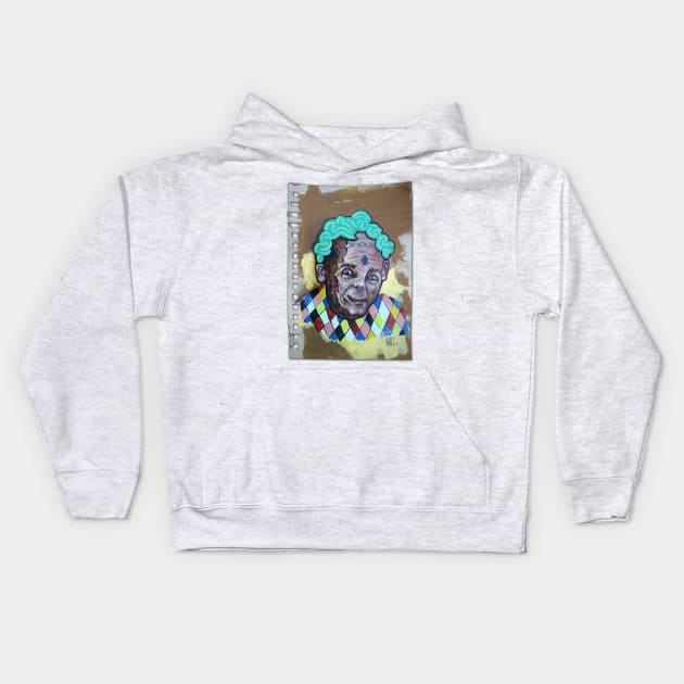 Ace of Spades Gang | Cool Internet Influencer | Clown Painting Lowbrow Pop Surreal Art | Youtube Star | Mini Masterpieces | Original Oil Painting By Tyler Tilley Kids Hoodie by Tiger Picasso